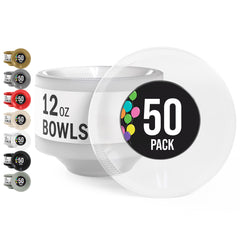 12 Oz. Clear Plastic Bowls | 50 Count