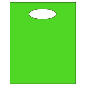 Lime Green Party Loot Bags (8)