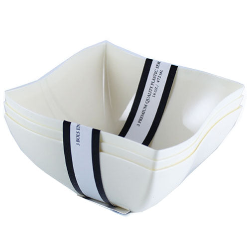 16 Oz. Ivory Wavy Bowls | 3 Count