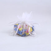 White Flower Edge Mini Organza Pouch (12)