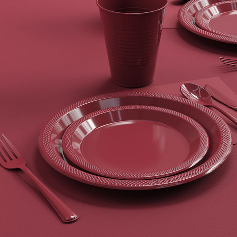 Burgundy Tableware