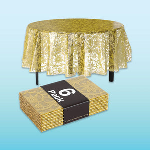 Round Plastic Tablecloths