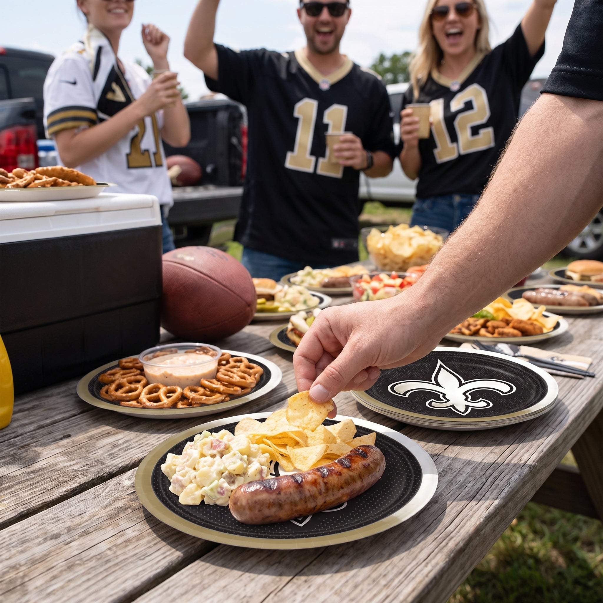 New Orleans Saints 7" Round Paper Plates