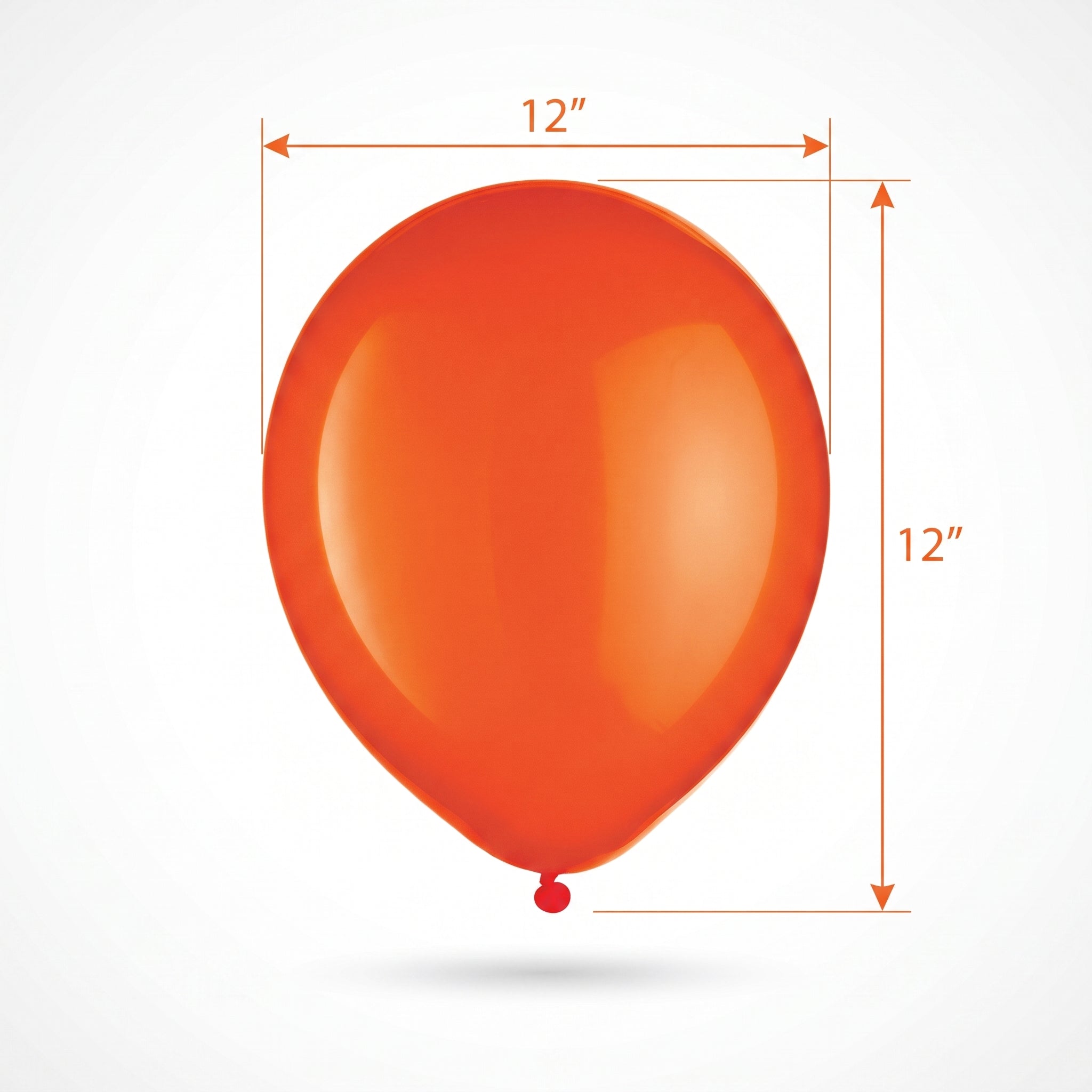 Vibrant Orange 9" Latex Balloons - Pack of 20