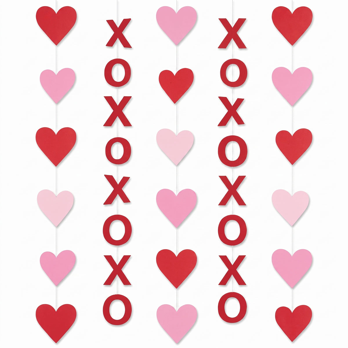 Valentine's Day XOXO Heart Hanging Decorations