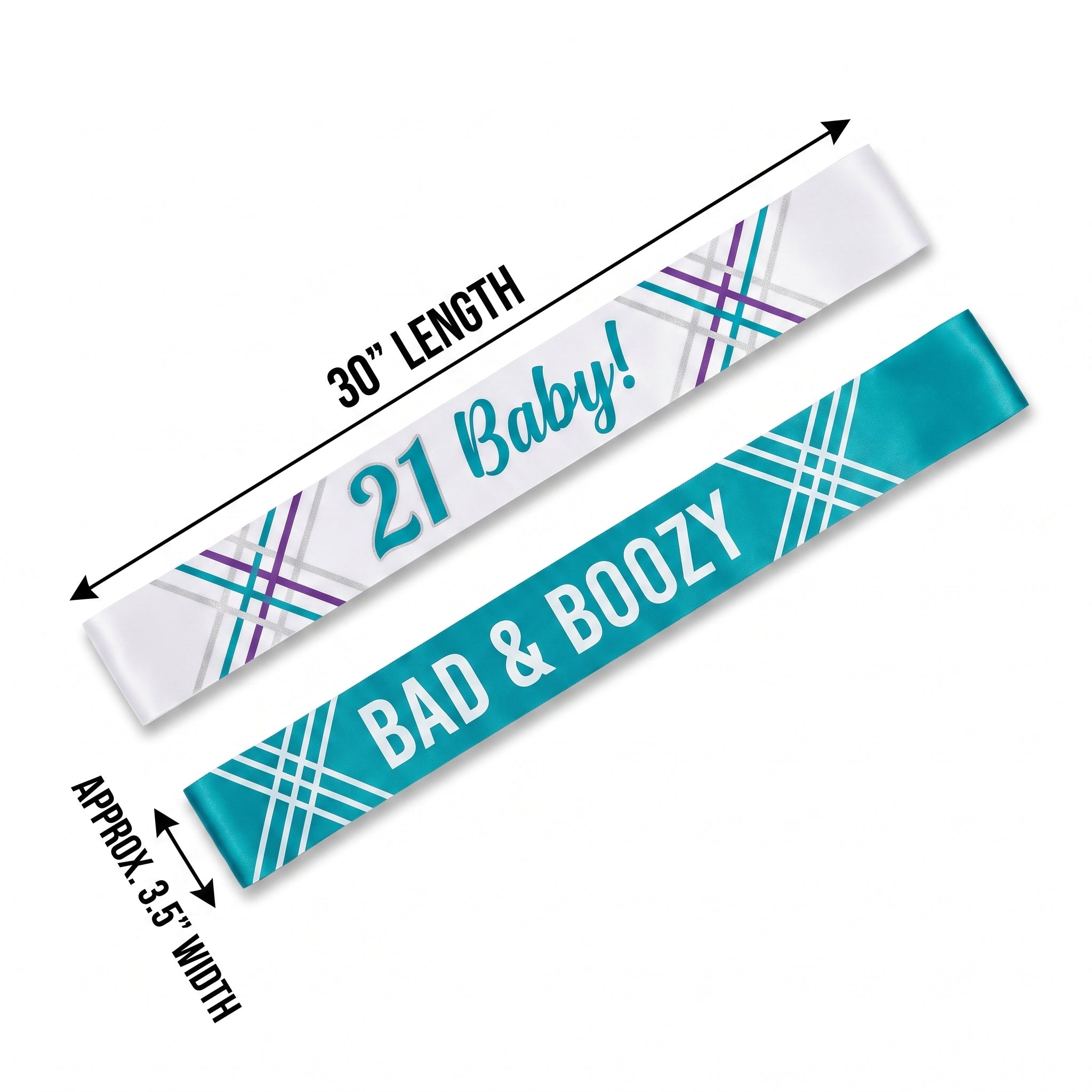 "Finally 21" Birthday Sash Multipack