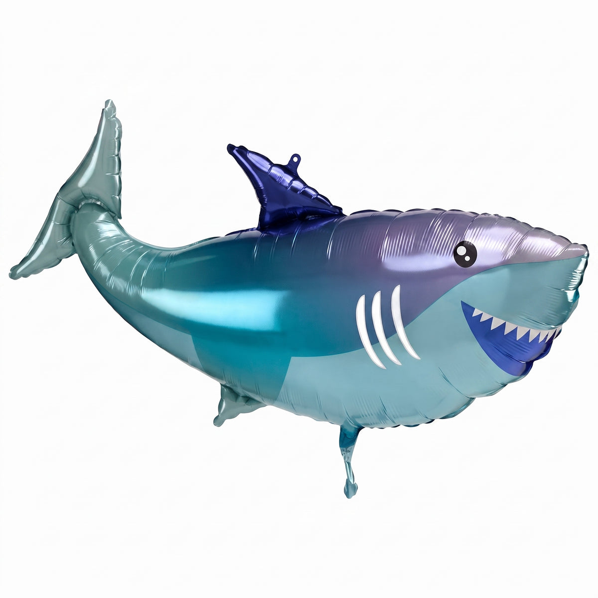 Metallic Ombre Shark Shape Balloon