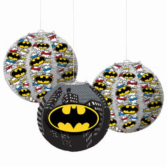 Batman "Heroes Unite" Paper Lanterns for Kids' Birthday Party