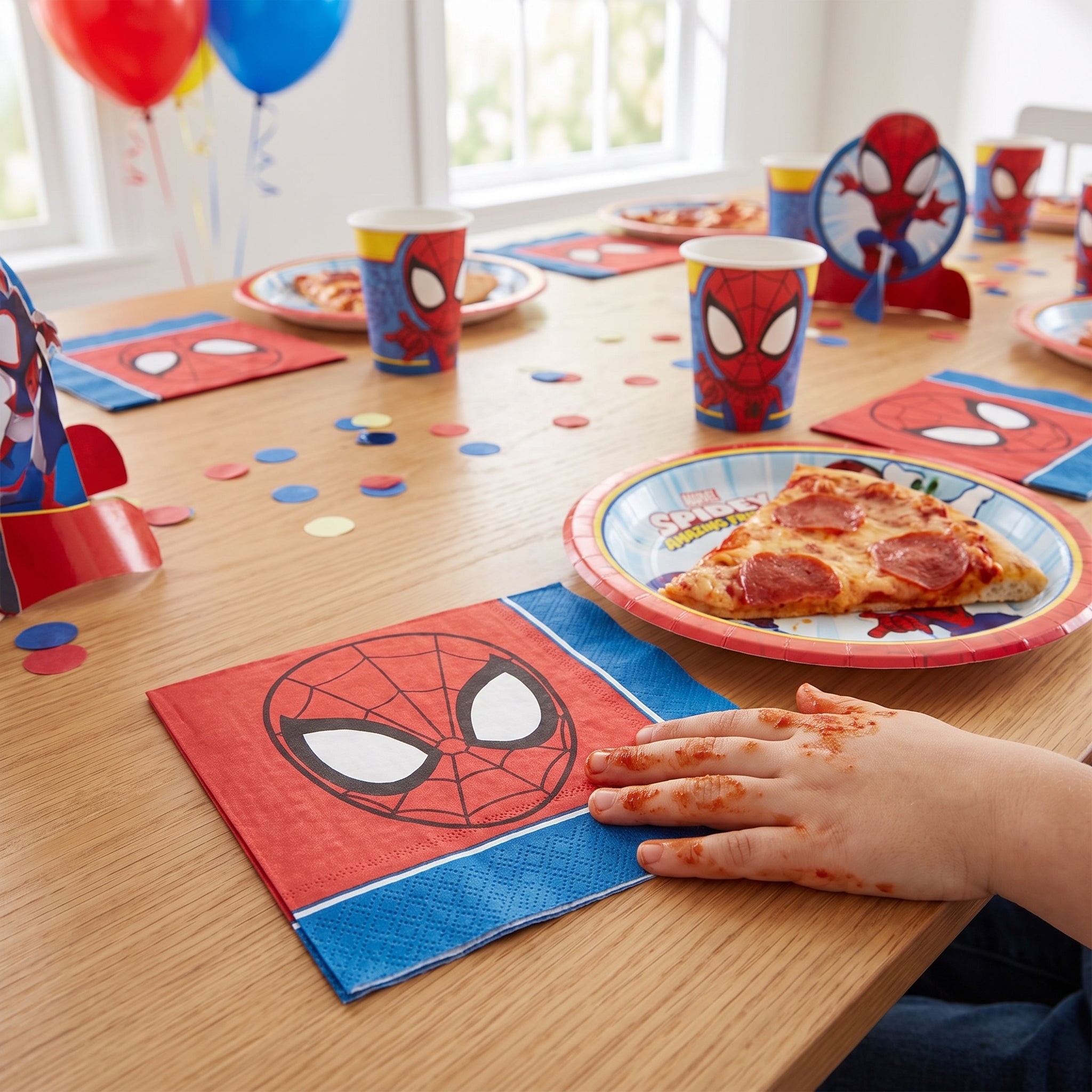Marvel Spidey and His Amazing Friends Beverage Napkins - 16 Pack - 5 In. X 5 In.
