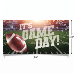 Large Horizontal "It's Game Day!" Football Banner