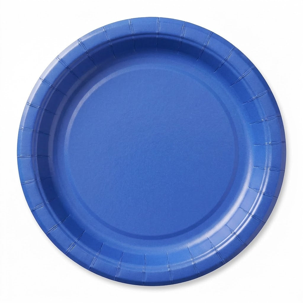 Classic Blue 6.75" Round Paper Plates