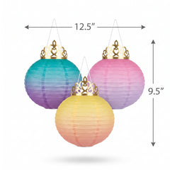 Disney Princess Once Upon A Time Paper Lanterns with Tiara Accents