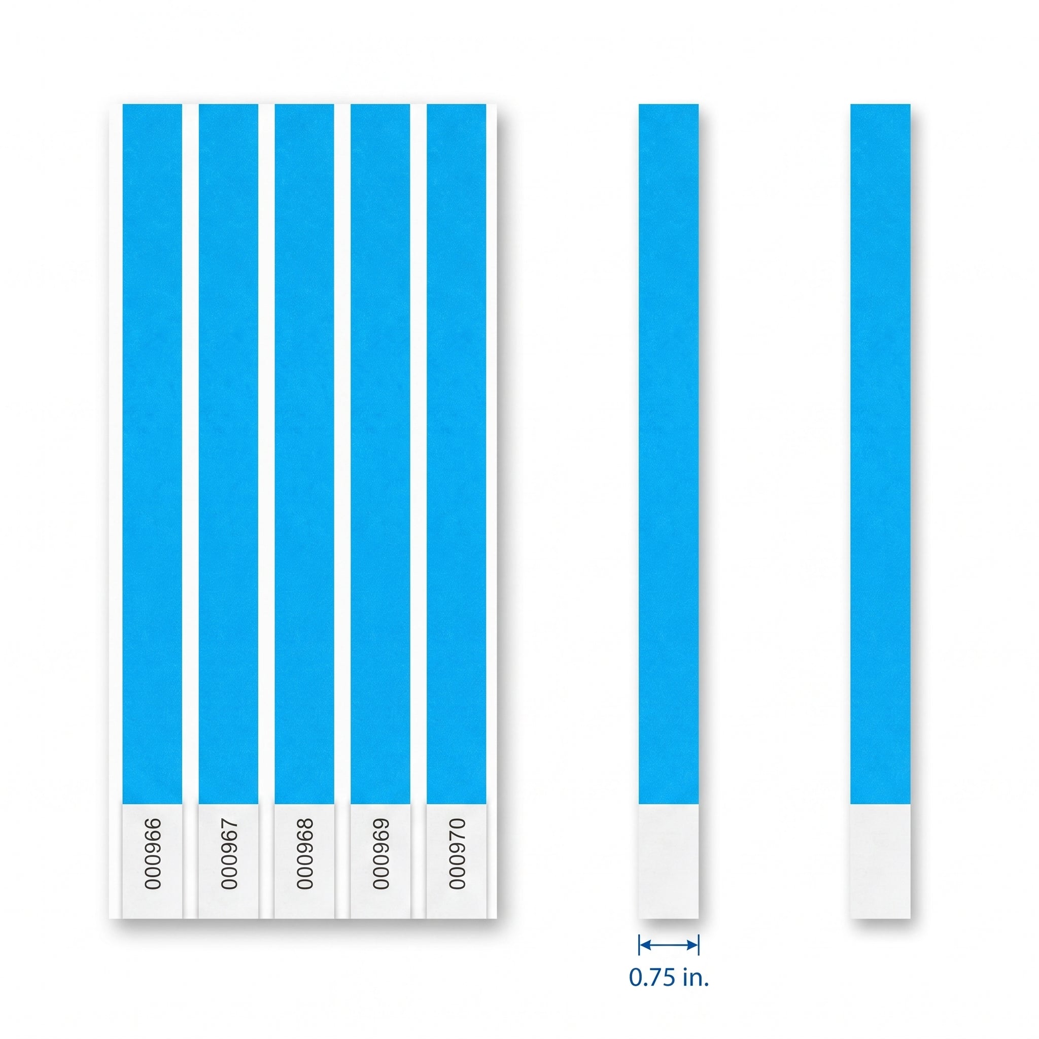 Solid Blue Event Wristbands - 500 Pack