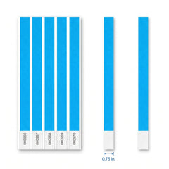 Solid Blue Event Wristbands - 500 Pack