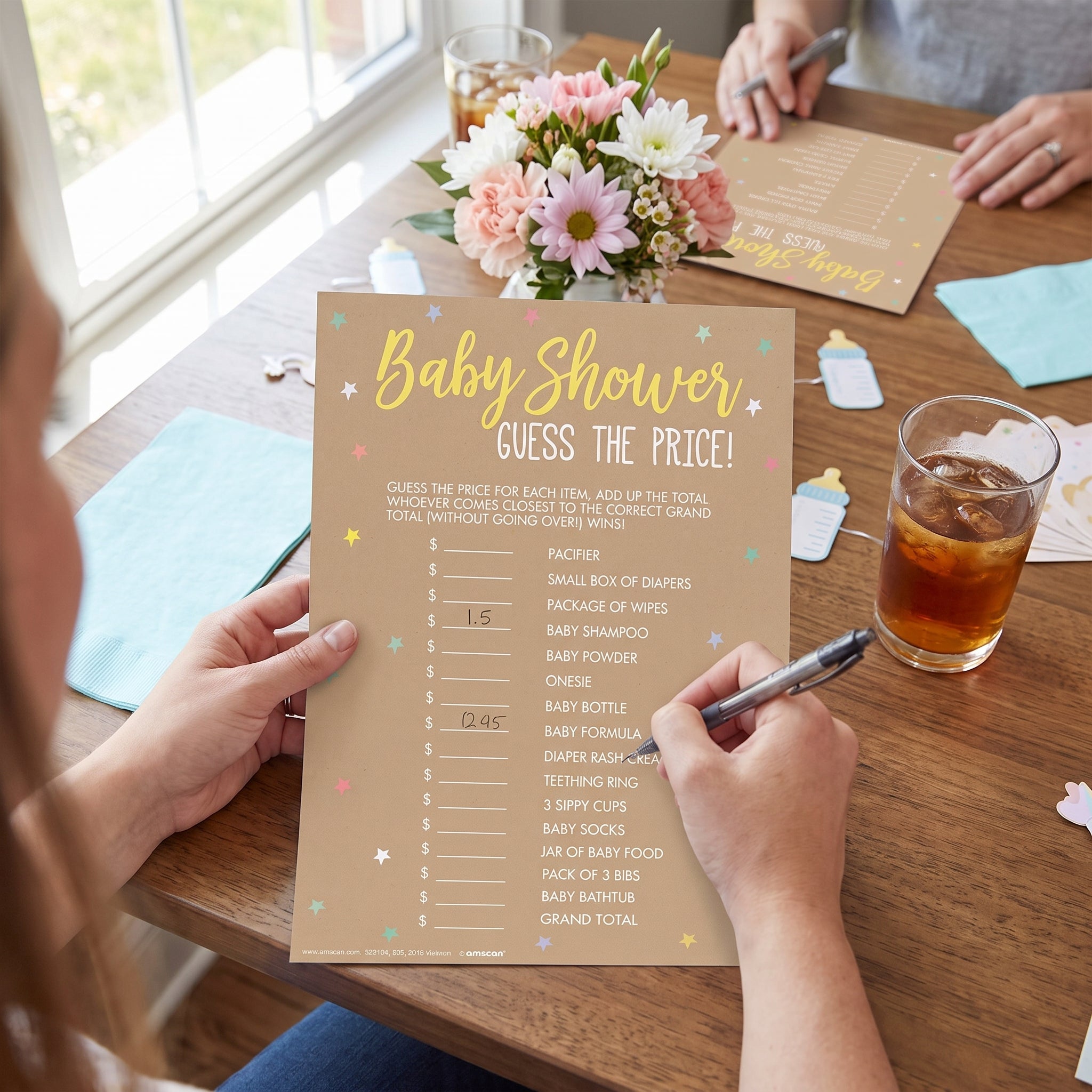 Guess the Price Baby Shower Game - 24 Fun Cards