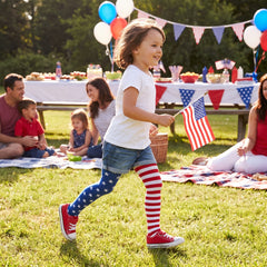 Patriotic Children's Footless Tights