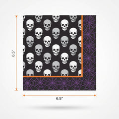 Wicked Hauntings Halloween Lunch Napkins - 6.5 In. x 6.5 In.