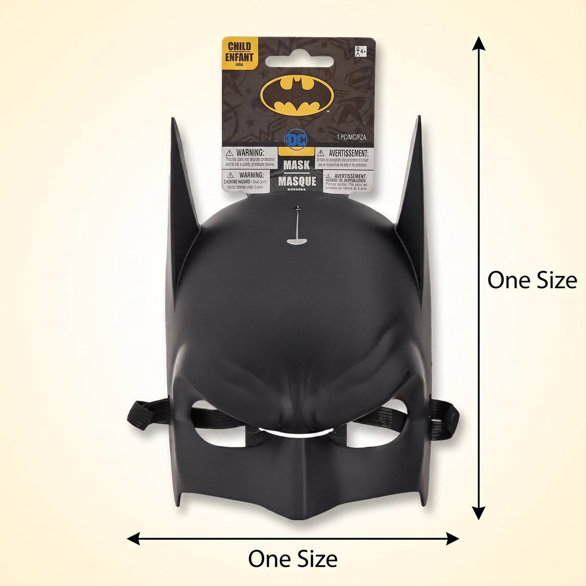 Batman Child Half Face Mask - Costume Accessory