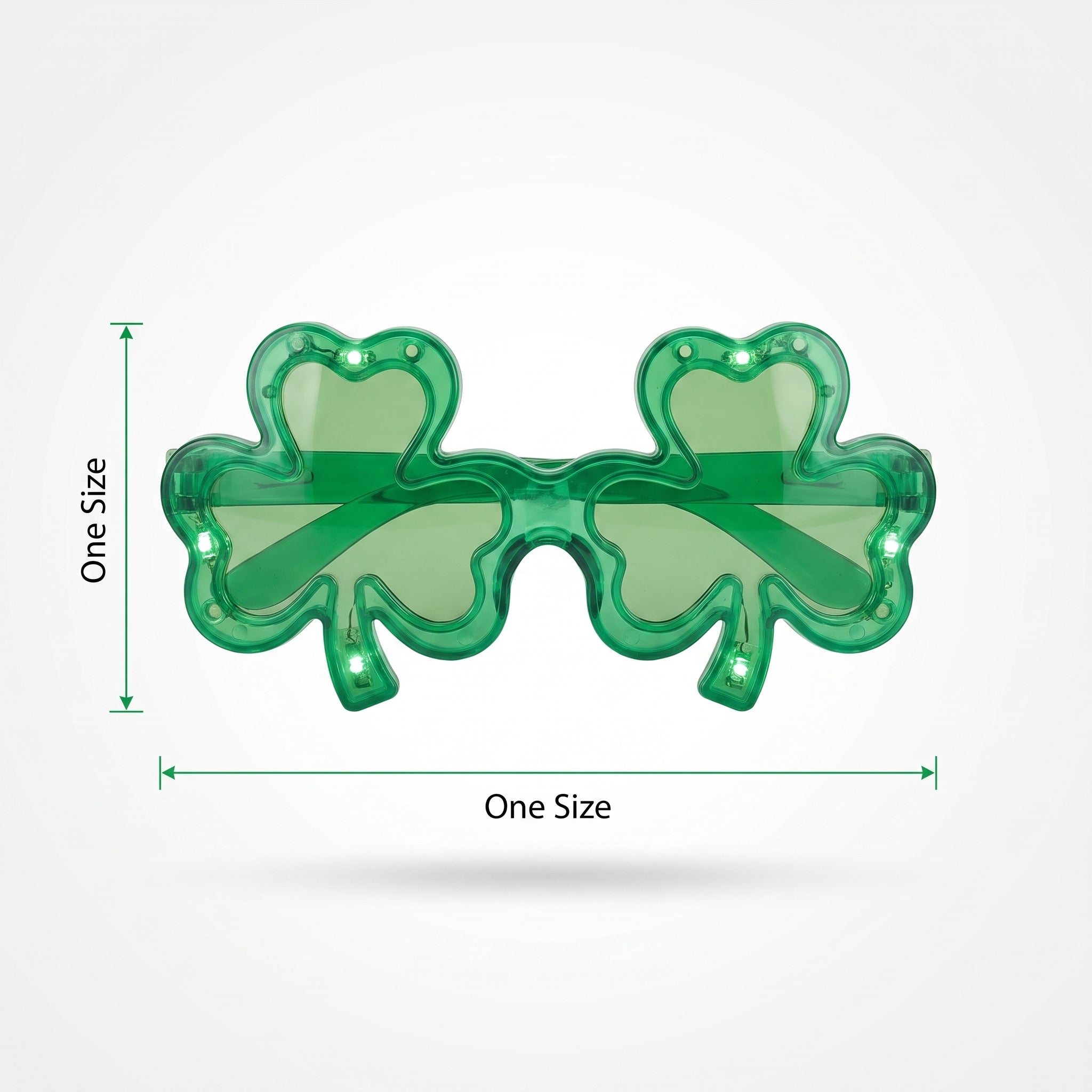 Light-Up Shamrock Glasses for St. Patrick's Day Celebrations