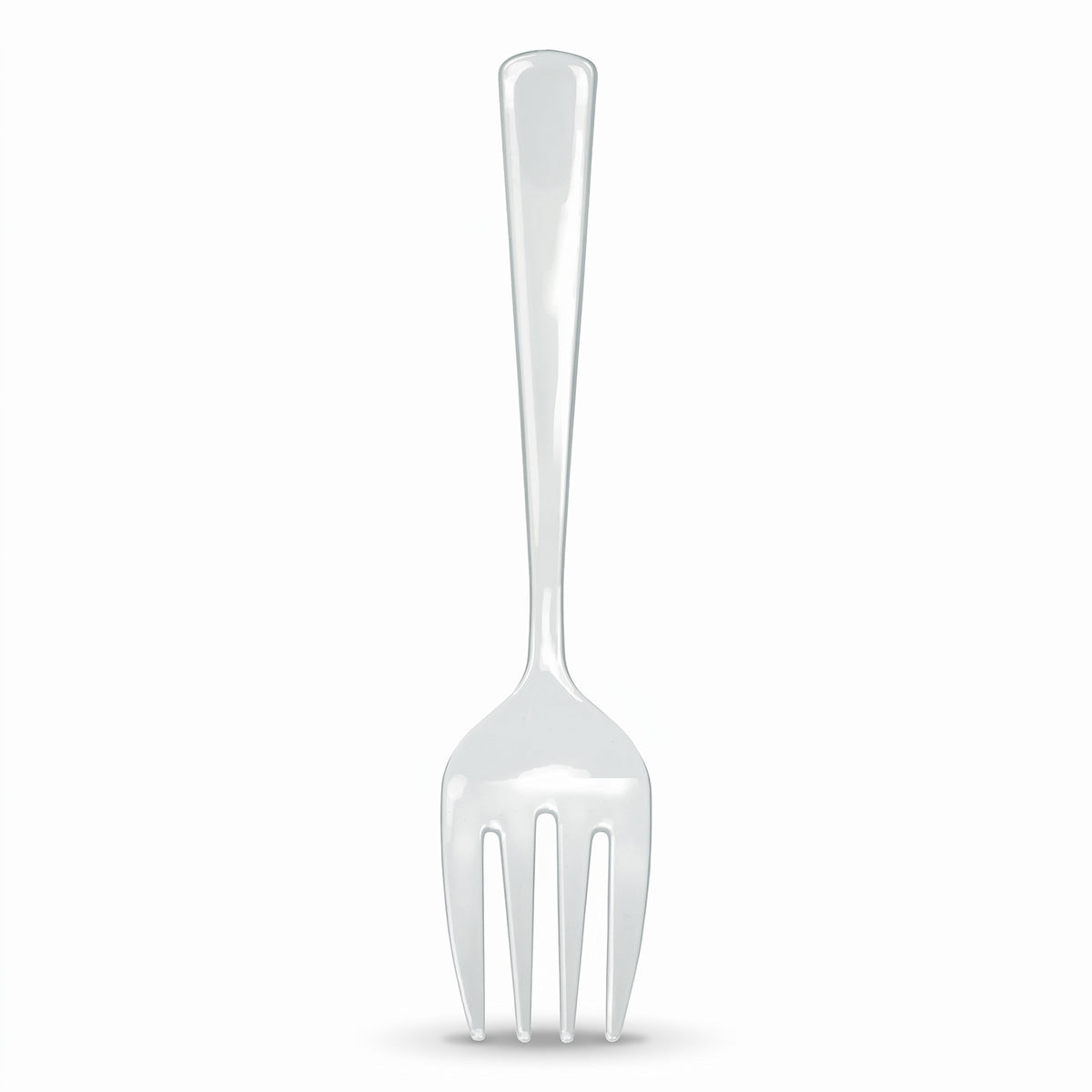 Clear Plastic Serving Forks - 9.75"