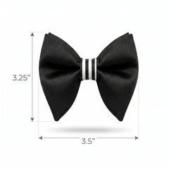 Roaring '20s Black Bow Tie - Classic Costume Accessory