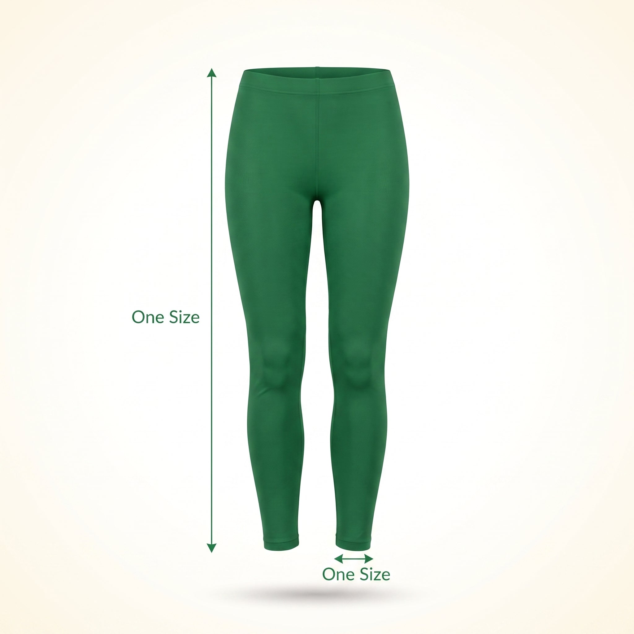 Festive Green Footless Tights - One Size