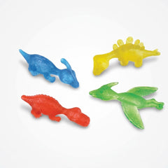 Dinosaur Flinger Toy Favors, Multi-Colored, 8-Pack