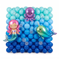 Magical Mermaid & Friends Balloon Backdrop Kit