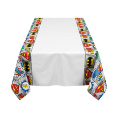 Justice League Heroes Unite Plastic Table Cover, 54x96-Inch