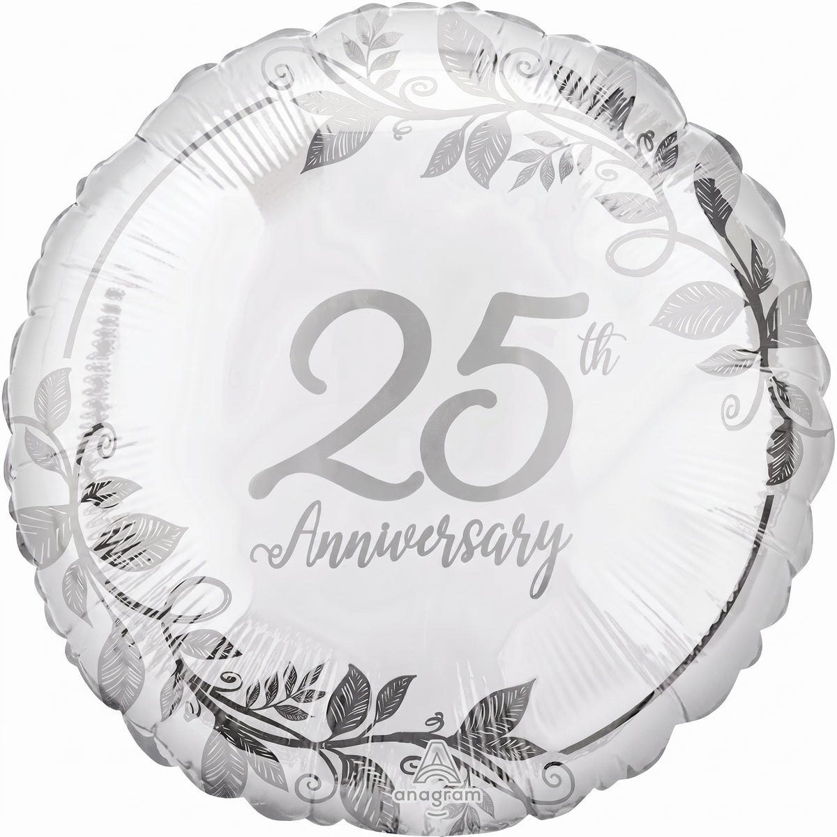 Elegant 25th Anniversary Foil Balloon