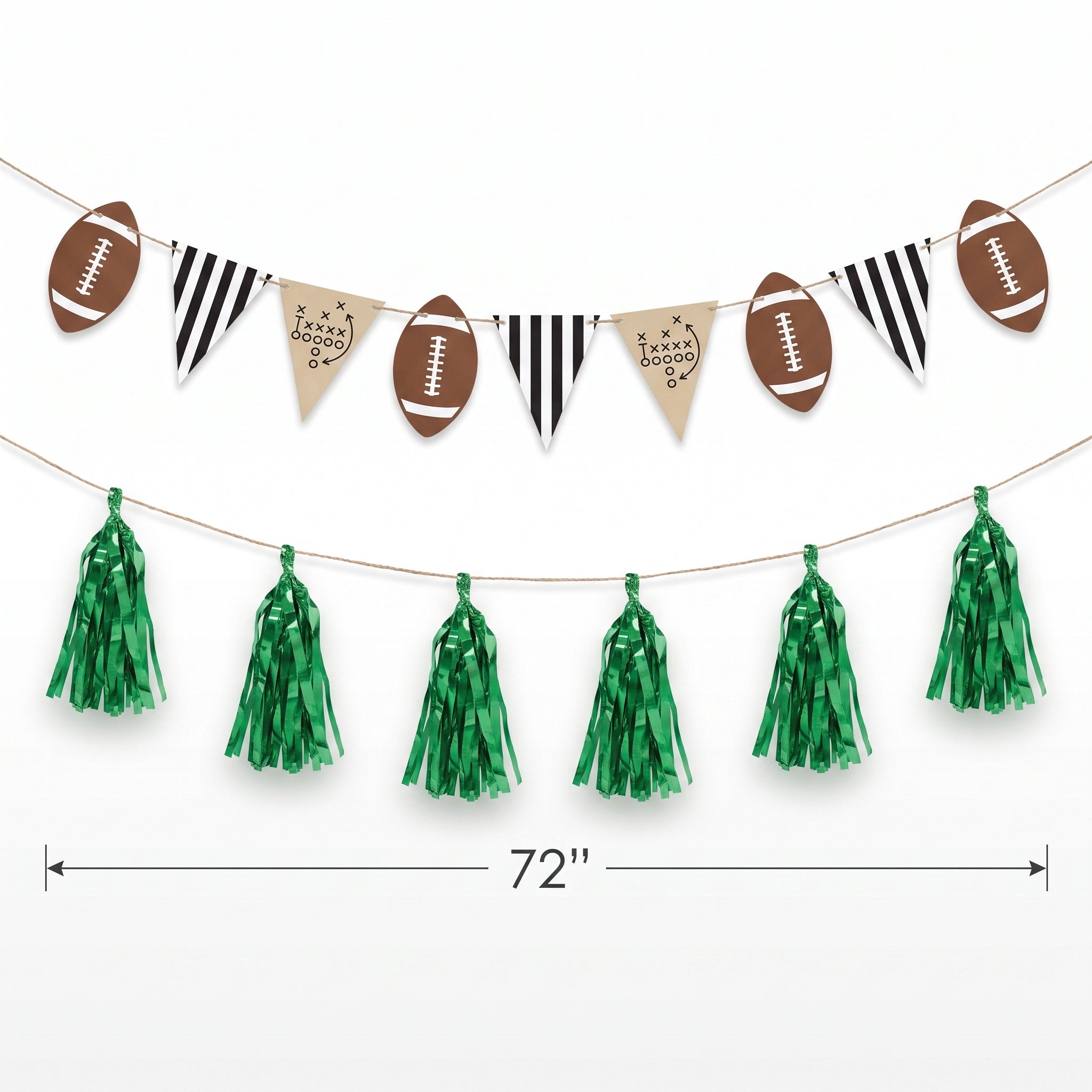 Football Pennant & Tassel Banner Set for Sports Parties