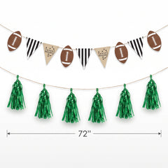 Football Pennant & Tassel Banner Set for Sports Parties