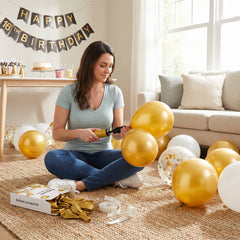 Gold Balloon Garland Kit - Elegant Latex Balloon Decoration Set