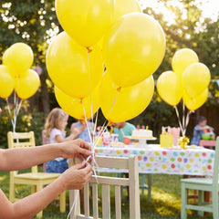 Sunshine Yellow 12" Latex Balloons - 15 Pack