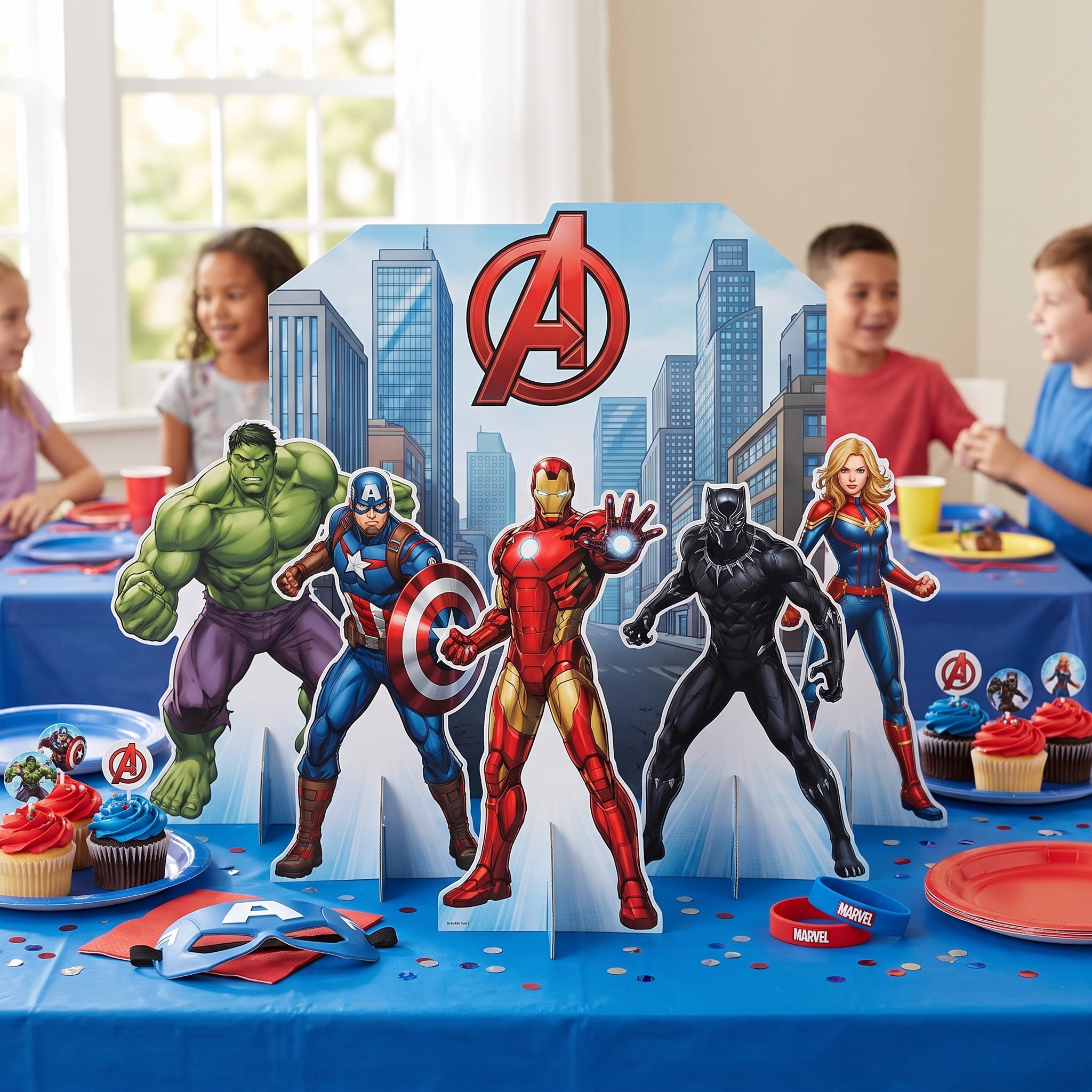 Marvel Avengers Power Unite Table Decorating Kit - 11-Piece Set