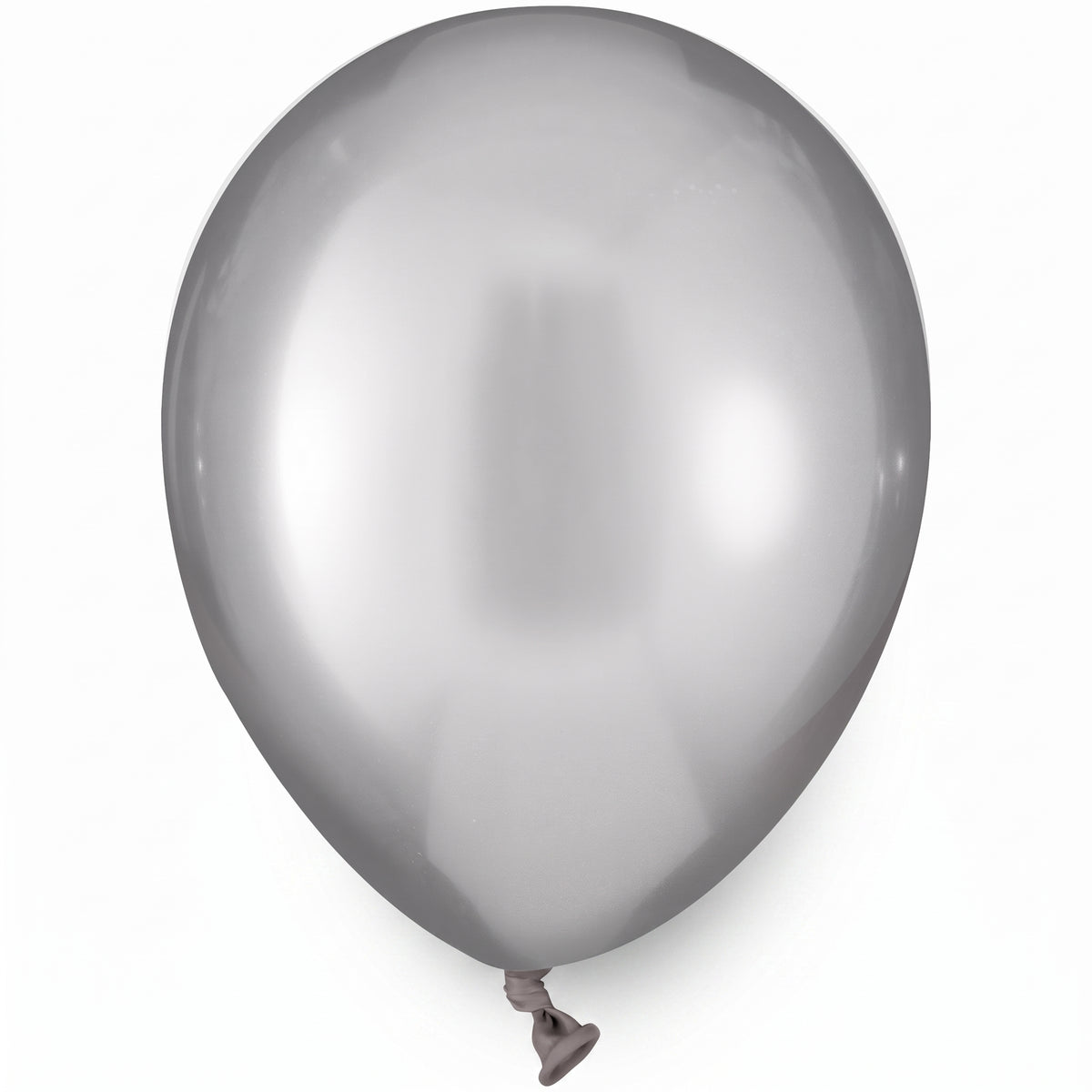 Luxaire Premium Satin Silver Latex Balloons, 5-Inch, 50-Pack