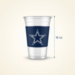 Dallas Cowboys 16oz Plastic Cups, 25-Pack