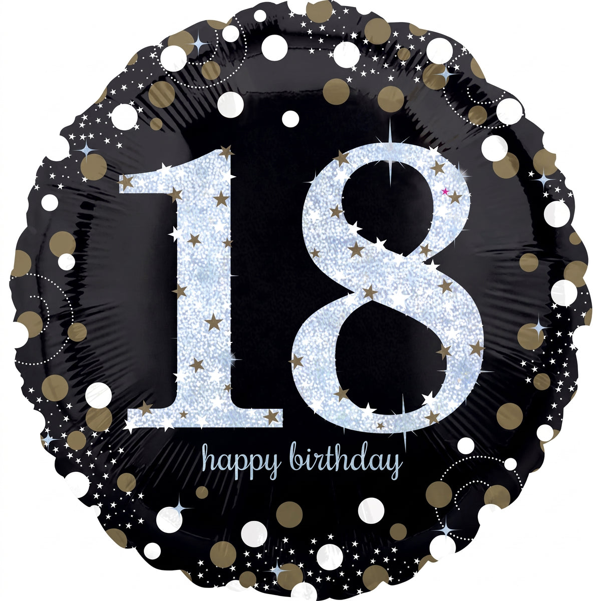 Sparkling 18th Birthday Metallic Foil Balloon