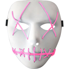 Pink Stitch LED Light-Up Halloween Mask