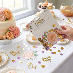 Floral Baby Shower Confetti Table Scatter Decoration