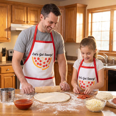 "Let's Get Saucy" Pizzeria Apron for All Ages
