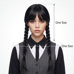 Adult Wednesday Addams Costume Wig - Standard Size
