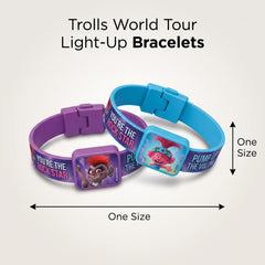 Trolls World Tour Light-Up Bracelets, Multi-Coloured, 4-Pack
