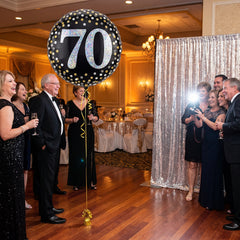 Sparkling 70th Birthday Foil Balloon