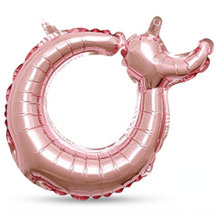 Rose Gold Script Letter O Foil Balloon - 8-Inch Air-Filled
