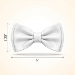 Classic White Bow Tie - Versatile Costume Accessory