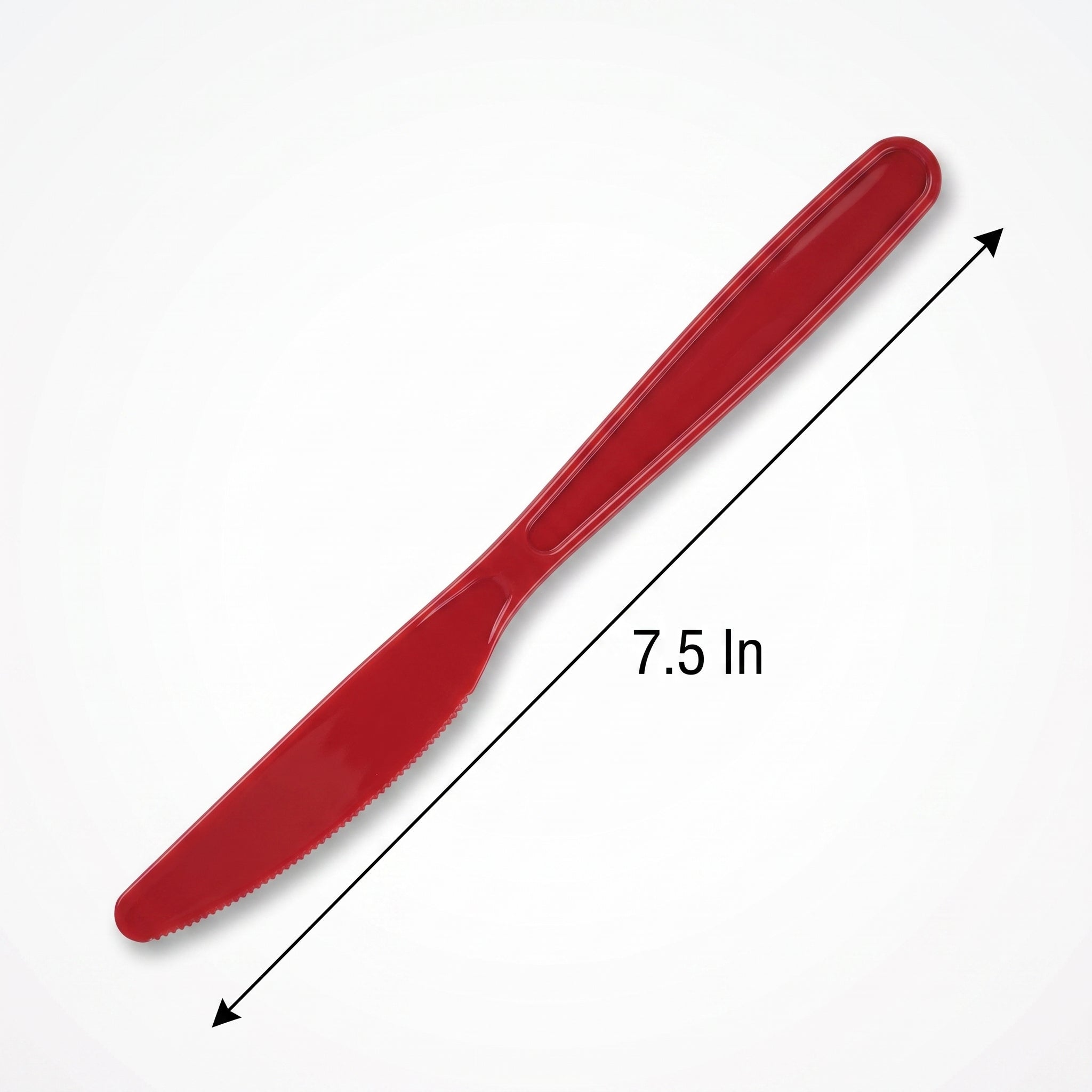 Bold Red Plastic Knives - Pack of 20 - 7.5 in.