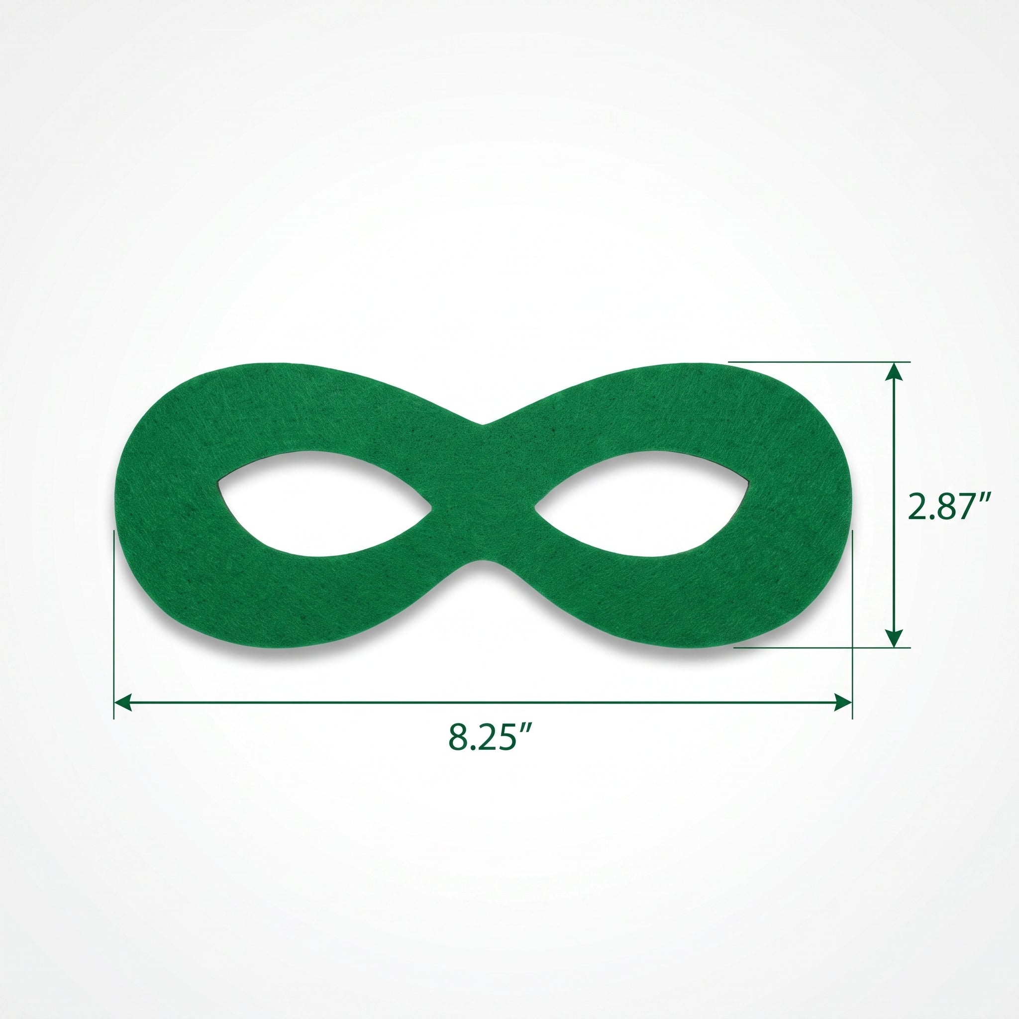 Festive Green Superhero Domino Mask