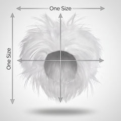 Wild Team Spirit White Crazy Wig