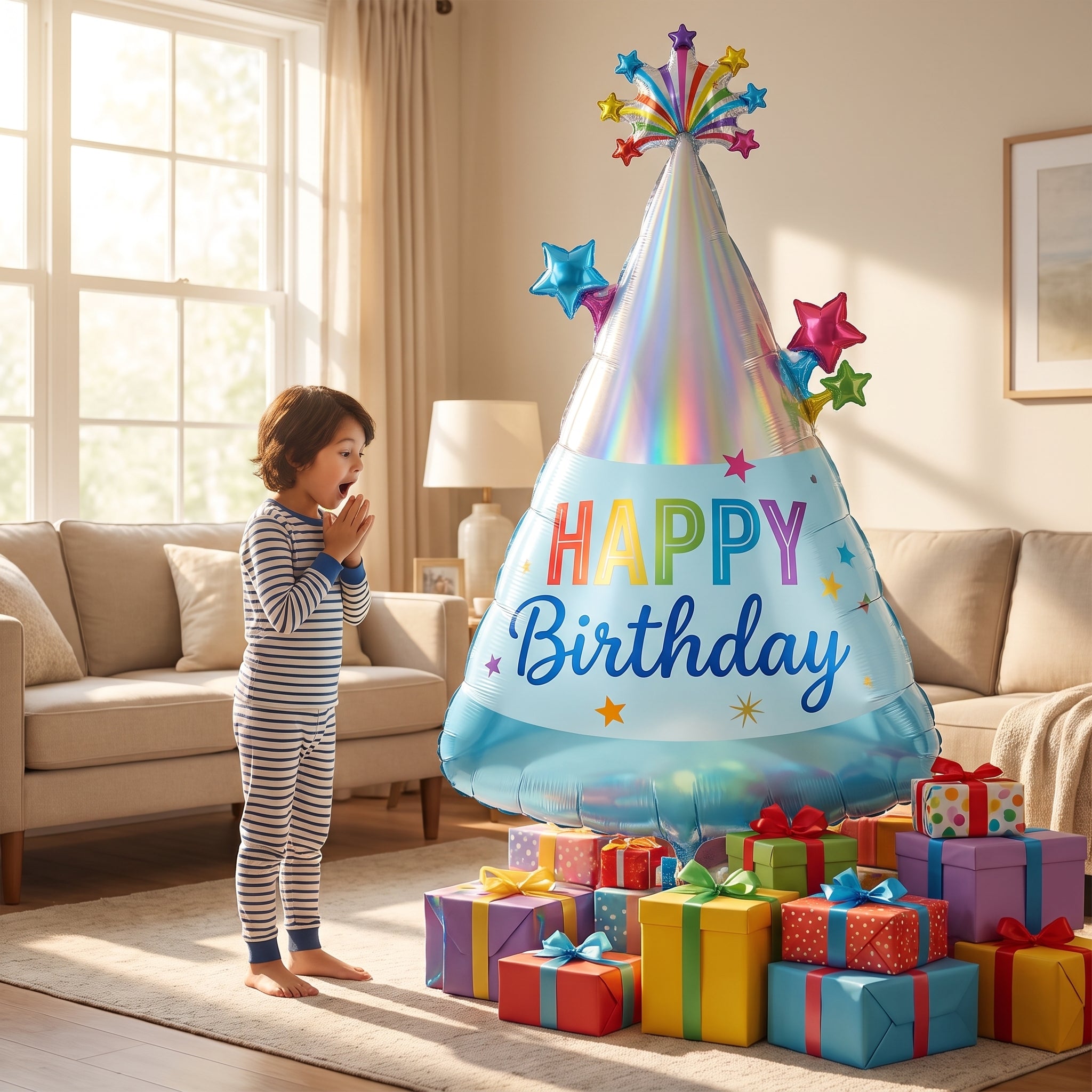 Airloonz Happy Birthday Party Hat Balloon